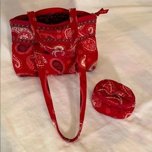 Vera Bradley Shoulder Bag with Small Zippered Case